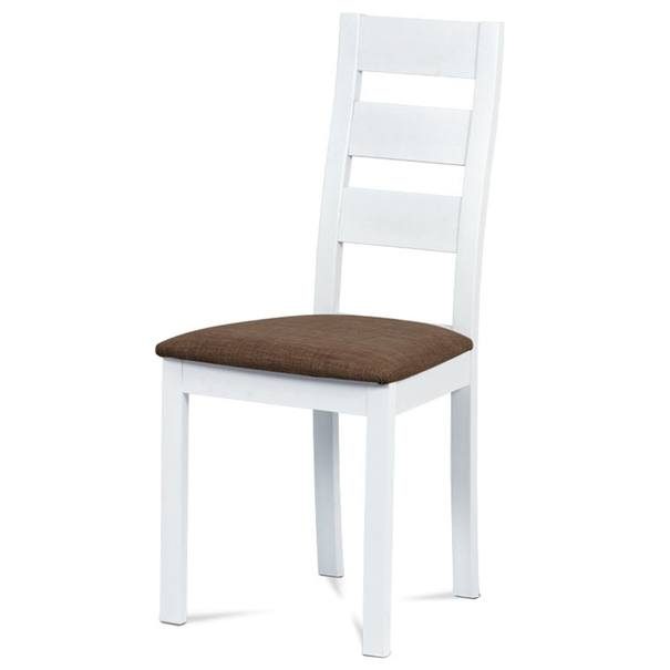Jídelní židle DIANA bílá/hnědá